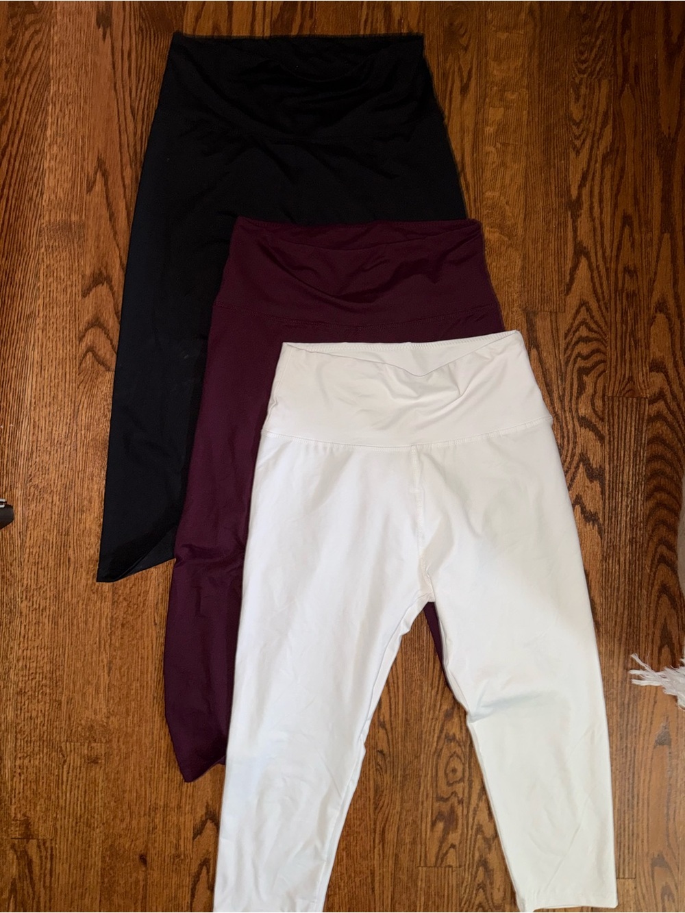 Amazon Women's 3-Pack High-Waist Leggings - Black, Burgundy & White